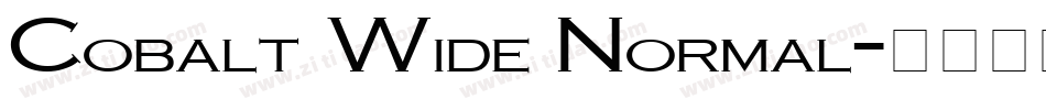 Cobalt Wide Normal字体转换